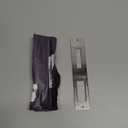 1Pc Door Flat Strike Plate Stainless Steel Plate 172mm x 33.7mm for Door Handle Deadbolt Security Striker Plates Exterior Interior Door Electric Door Opener Silver(Fully Enclosed)