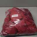 NICETOWN Red Velvet Blackout Curtains 84 inches Long 2 Panels for Bedroom, Thermal Wall Decor Soundproof Privacy Protection Panels for Home Theatre/Film Room/Stage (Rod Pocket Design)