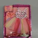 Glitter Girls  14-Inch Doll Clothes  Sequined Party Dress  Pink High  Tops & Star Purse  Elastic Hair Bow  3+ Years Starlight Delight