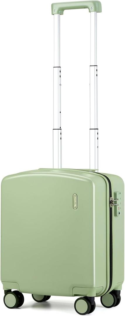 Hanke 16 Inch Underseat Small Carry On Luggage, Hard Shell with TSA Lock