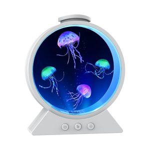 Eyesound Jellyfish Lamp, 7Color Changing Jellyfish Aquarium Light for Relax, Mood Lamp for Home, Office & Bedroom Decor, Gifts for Kids Teens Girls Boys Adults (White)