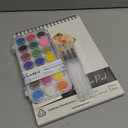 Kassa Watercolor Painting, Drawing & Art Supplies Set | Includes 21 Watercolor Palette, 30 Sheets & 3 Water Brush Pens in Assorted Sizes | Ideal for Home, School Art Projects & Bedroom Decoration
