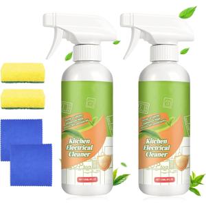 Kitchen Appliance Cleaner,Electrolyzed Ion Kitchen Cleaner Spray,Multi-purpose Household and Kitchen Cleaning Spray,Clean Up Kitchens Oil Stains, Sparkling Clean (2 Pcs)