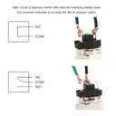 Garosa 1/4 Inch Thread Pneumatic Adjustable Diaphragm Pressure Switch Normally Open/Closed Stainless Steel Rubber for Air Compressor Water Control Systems