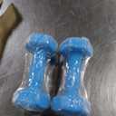 Fitvids Colored Neoprene Dumbbell Set with Rack, 56LB Set: 2/3/5/8/10LB Pairs, Color Series