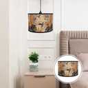 PRETYZOOM Simple Light Decor Accessories Light Lamp Shade Retro Lampshade Replacement Lamp Cover Modern Drum Lampshade Table Hanging Lamp Light Shade Lighthouse Weaving Japanese-style, 30x20cm