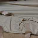 Bell Tent with Stove Jack, 4 Season Glamping Tent, 13.1*13.1*8.2ft/6-8 person /Beige, Large