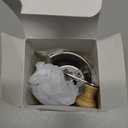 Stainless Steel Coffee Grinder Lid Attachment for Regular Mouth Mason Jars - Manual Crank Burr Grinder for Fresh Coffee, Ideal for Camping, Home Barista, Rust Proof Ceramic Mechanism