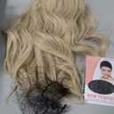 BERON 14" Women Girls Short Curly Bob Wavy Wig Body Wave Halloween Cosplay Daily Party Wigs (Blonde)