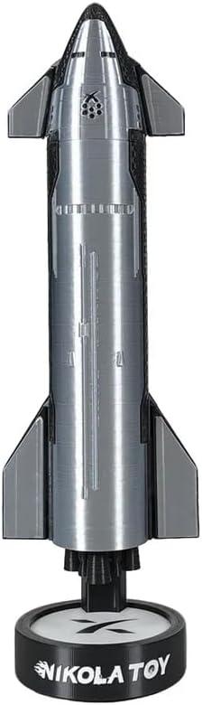 SpaceX Starship Model 1:200 Scale  Space Rocket with LED Lights and Misting Function  Aerospace Collectible Rocket Toy Desktop Ornament, Ideal Gift for Space Enthusiasts (Standard)