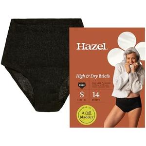 Hazel Disposable Women’s Underwear, High-Waist Pull-Ups for Postpartum & Incontinence, Small, Ultra-Thin, 14-Count (1-Pack) S
