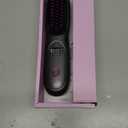 Go Brush Pro,2026 New Cordless Straight Hair Brush, Portable Scald-Proof mini Straight Hair Comb with Three Temperature Settings and LED Display Screen, Quickly Heating Travel Hair Brush (Black)