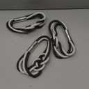 NICEEC 4 Pack Strong Magnetic Curtain Tiebacks Upgrade Nordic Style Drape Tie Backs Double Color Weave Rope Knot Decorative Curtain Holdbacks for Home & Office Window Drapery (Dark Grey & White)