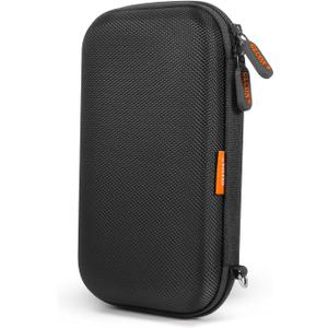 External Hard Drive Case - GLCON Shockproof EVA Carrying Case for WD My Passport Element Seagate Expansion Backup Toshiba 1TB 2TB 4TB - High Protection Portable Travel Electronic Power Bank Bag (Black)
