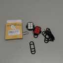 Zewdov Bike Lights for Night Riding, USB Rechargeable Bike Lights Front and Back, Waterproof IP65 Bicycle Light, 4+6 Modes Bike Headlight and Tail Light Set,1.5 Hrs Fast Charging, Easy to Install
