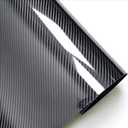 6D Carbon Fiber Vinyl Self Adhesive Film Wrap Roll Bubble Free Air Release Technology DIY Wrap Film for Motor Interior (1ft x 10ft, PVC)