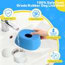 Yipetor Slow Feeder Dog Bowls for Liquid Treat, Enrichment Ball-Roll Bone Broth Dog Lick Bowl, 3/4 Cup Yogurt Pup Lick Toy for Large Medium Small Breeds Dietary Supplement/Post-op Nutrition