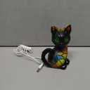 Xugenxes Cat Lamp,2025 New Series Art Desk Lamp, Dyed Resin Vintage Cat Lamp, Resin Bedside Table Lamp, Cute Pet Cat Theme LED Desk Lamp, for Bedroom, Warm Animal Night Light, Home Decor & Gift(A)