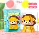 3 x Easter Building Blocks Compatible for Lego Easter Lion Micro Blocks Stacking New Toys Holiday Present Box New Year Gifts for Kids Ages 6+ Boys and Girls (Lion)