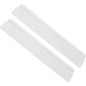2Pcs Baby Gate Support Feet Accessories for Stairs Adjustable Height Ramp Plastic for Child and PET Simple Walk-Through White