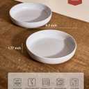 famiware Milkyway 33 oz Bowl Set, Pasta Bowls Set of 4, Salad Bowls Perfect for Your Friend for Housewarming, Thanksgiving, Christmas, Light Gray