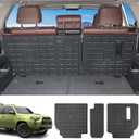 powoq Backrest Mat Compatible with 2010-2024 Toyota 4Runner 7-Seat TPE Material Back Seat Protector Replacement for 2010-2024 Toyota 4Runner Accessories (2nd Backrest Mat)