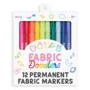 OOLY Fabric Doodlers Markers - Set of 12 and Notes