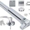 FAHKNS Panic Bars for Exit Doors Hardware Push Bar Door Push Bar Device Lock Aluminum Emergency Accessories Alarmed Fireproof Commercial Exit Devices