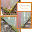 Anti-Slip Playpen Clip 2-Pack Plastic Replacement Stabilizer for Baby Playard Fence Gate Fixator 7.2 Inch Non-Slip Base for Nursery Safety