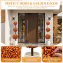 Artificial Topiary, Orange Triple Ball, Boxwood, 4FT, Fall Decor