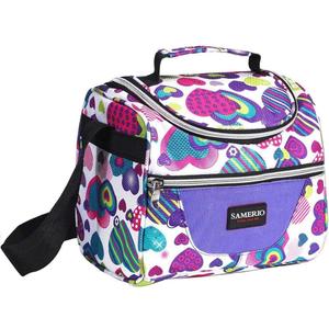 Kids Lunch Bag insulated Lunch Box Cooler Bento Bags for School Work/Girls Boys Children Student with Adjustable Strap (7L Purple)