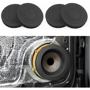 4PCS Speaker Foam Rings Kit,3-Size 6" 6.5" 6.75" Speaker Gasket for Enhanced Bass & Noise Reduction,Self-Adhesive Car Audio Foam Rings Car Accessories for Most Vehicles
