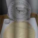 Bofea-Modern Minimalism Semi Flush Ceiling Light, Round Milk Yellow Glass LED Ceiling Light, Nordic Flush Mount Ceiling Light Fixture Decorate for Bedroom Corridor &Kitchen Island