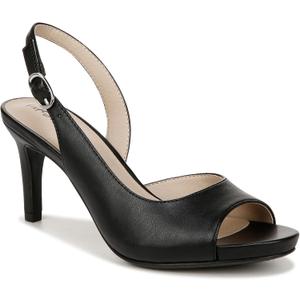 LifeStride womens Teller 2 Slingback Peep Toe PumpsHeeled Sandal (8.5, Black)
