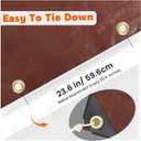 Keten Tarps Heavy Duty Waterproof 12X20Ft, 10 Mil Thick Multipurpose Poly Tarp Tear & Fade Resistant, UV Blocking, Outdoor Tarp with Reinforced Grommets for Roof, Camping, Patio, Pool (Brown/Silver)
