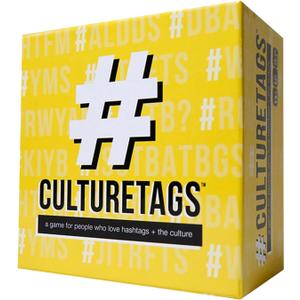 Culture Tags-Card Game for People Who Love Hashtags + Culture, Party Game Set, Gift for Family Fun or Virtual Play, Ages 13+ Years, CB Games