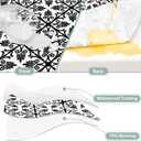 misaya 2 Pack 6 Foot Rectangle Picnic Tablecloth, Elastic Fitted Waterproof Table Cover, Windproof Washable Polyester Table Cloth for Camping, Indoor and Outdoor (Black, 30" x 72")