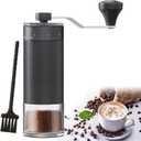Portable Manual Coffee Grinder with 40 Adjustable Settings, Hand Coffee Bean Mill with 30g Capacity & Crank for Travel Camping Office Home(Ceramic)