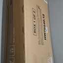 Foldable Sun Lounger Black and Cream PE Rattan Outdoor Lounge Chair 23.6 x 76.8 x 43.3 in Adjustable Backrest Patio Pool Garden Terrace