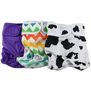 Hi Sprout Female Dog Diaper Reusable Washable Durable Absorbent Cloth Doggie Diapers Pants xs2