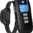 Dog Shock Collar with Remote Control – Shock Collar for Dogs 10–120 lbs, 2000FT Long Range IPX7 Waterproof Rechargeable Dog Training Collar with 4 Safe Modes Beep Vibration Shock & Flashlight Blk