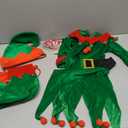 Christmas Elf Costume Women: 6 Pcs Adult Elf Dress Santa Helper Costume Xmas Cosplay Outfit (Large)