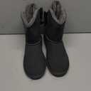 DREAM PAIRS Women's Winter Snow Boots FuzzyChic Bow Genuine Suede Leather Faux Fur Lining Memory Foam Warm Winter Short Booties for Outdoor Indoor (8, Taupe)