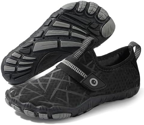 Zeroxposur Barefoot Water Shoes for Kids - Wide Toe Box and Quick-Dry Sand Shoes Toddler for Hiking Swim Beach Pool Kayak Sport Accessories, Camping Essentials Must-Haves for Boys Girls Sizes Size 12