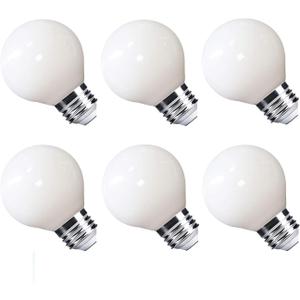 MRDENG Vanity Light Bulbs 40 Watt Equivalent for Bathroom, Daylight 5000K, 350 Lumens, E26 Standard Base,3.5W Bright White LED Bulbs, 6-Pack