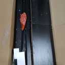 Modern Black 6 Drawer Dresser - Simply Chest of Drawers for Bedroom, Closet, Living Room, Hallway, Entryway, Wood Storage Double Dresser with Smooth Metal Rails - Black