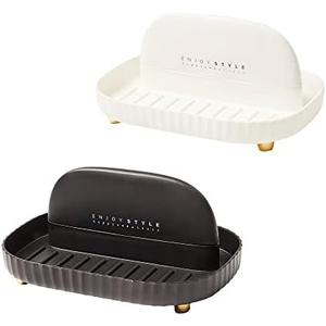 Utensil Rest Holder for Kitchen Counter Spoon Rest Cooking Ladle Spatula Lid Holder Kitchen and Grill Utensil Organizer for Countertop Stove Top (White&Black-2PCS)