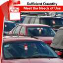 500 Pcs Parking Permit Hang Tags Bulk, Temporary Passes Parking Placards Plastic Blank PVC 3 x 5 Inch for Car Rear View Mirror Windshield Vehicle Park Management(Red)