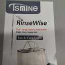RinseWise Large Gen 1 Mop Bucket Set, Clean/Dirty Water Separation,8 Heads