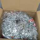 Ceenna 8 Pcs Lighted Christmas Wreath 14 Inch Pre Lit Artificial Christmas Wreath with Battery Operated LED Light and Timer for Xmas Front Door Outdoor Window Holiday Party Decor (Red/Bow)